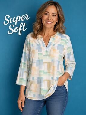 Petite Large Womans Shirt NWT brand National style 23920 Brighton